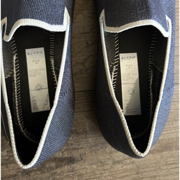 GLYPH Womens Knit Loafer Marlin Navy Blue Slip On Comfort Minimalist Shoes Sz 9 - Picture 10 of 11